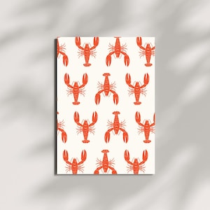 Lobster Wall Art | Vintage Wall Art |East Coast Decor | Red Lobster Print | Vintage Lobster Art | Digital DOWNLOAD | PRINTABLE Wall Art
