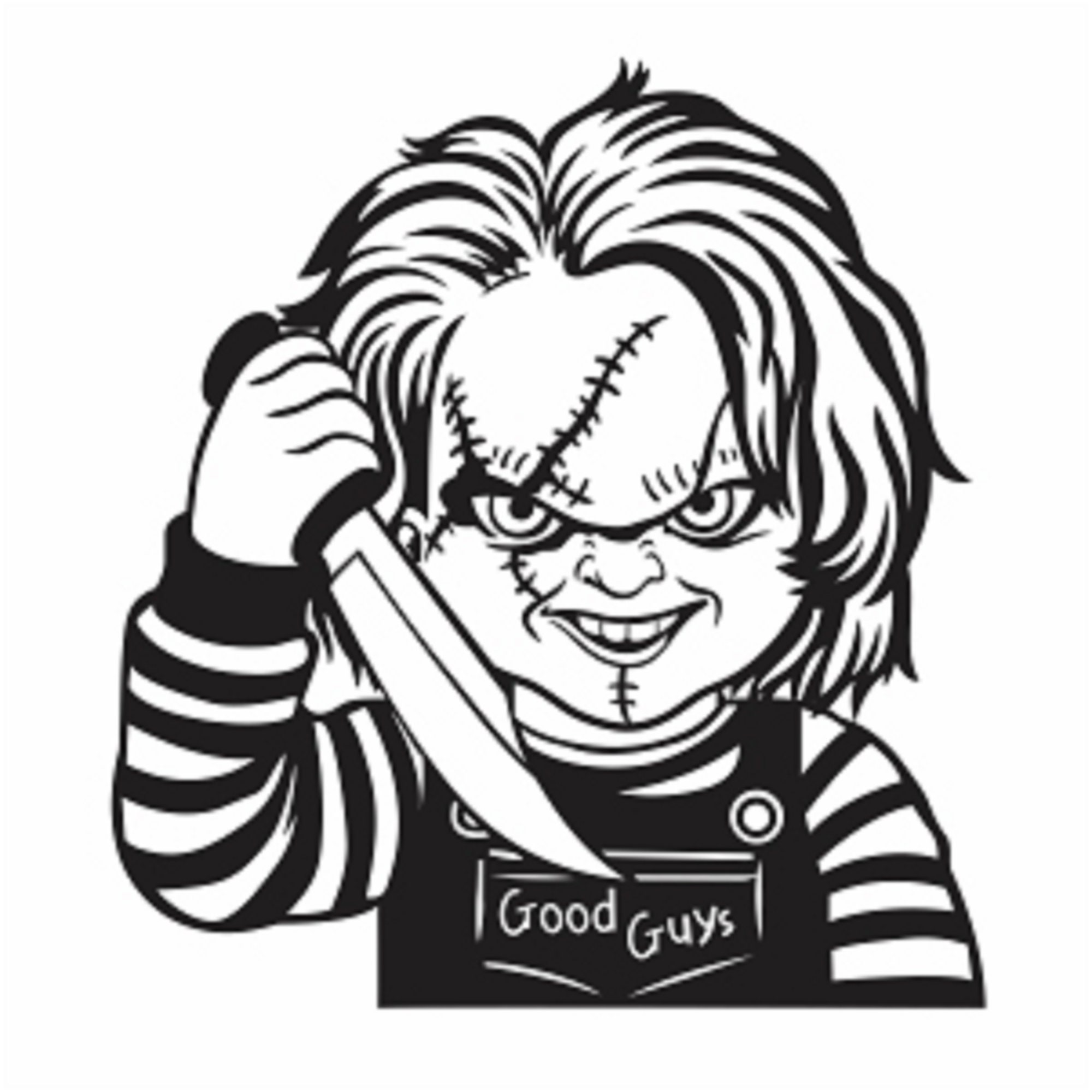 Child's Play Chuckie Vinyl Decal Etsy Child's Play Chuckie Vinyl Decal Etsy