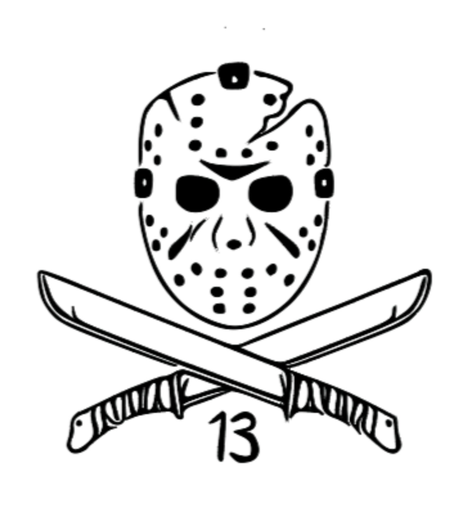Jason Vorhesse Hockey Mask with Knives Vinyl Decal Etsy