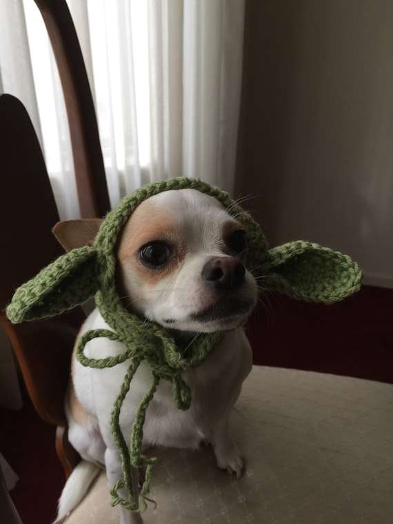 Alien Dog Costume Hat, Crochet Dog Hat, Small Dog Costume, Funny Pet Hat, Chihuahua Halloween Costume