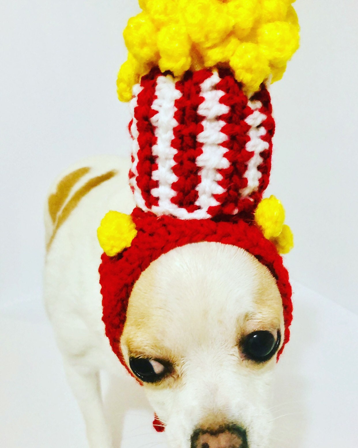Halloween Dog Costume Popcorn Dog Hat Pet Costume Small Dog Etsy
