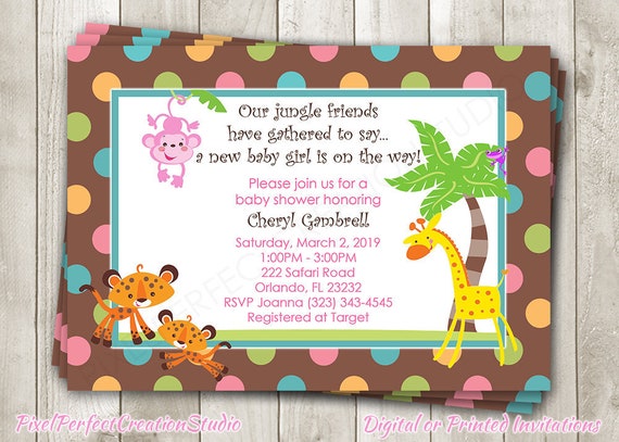 etsy safari baby shower invitations