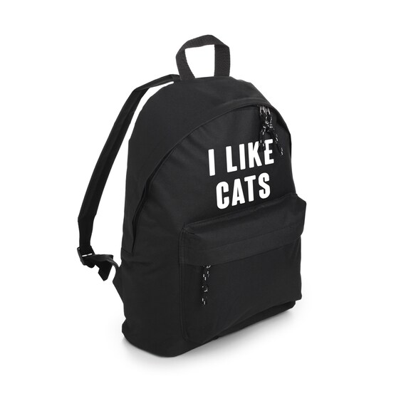 Cute Cat Face Bag Backpack Rucksack Grunge School Retro Vintage Kitten Tumblr