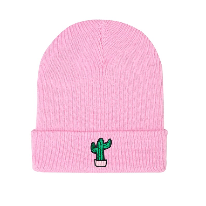 mens pink beanie hat
