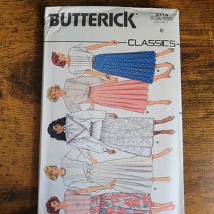 Butterick Vintage 1986 Skirt Pattern 3774