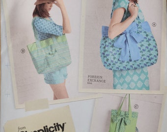 Simplicity Bags & Cosmetic Cases Pattern 1905