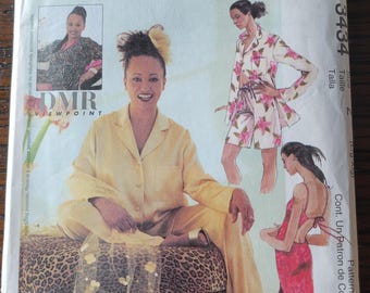 McCall's Vintage 2001 Gown, Top, Shorts, and Pants Pattern 3434