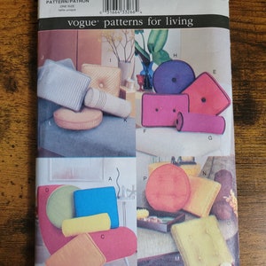 Vogue Vintage 2001 Pattern 7420 Pillows