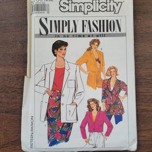 Simplicity Vintage 1990 Dress & Jacket Pattern 9628