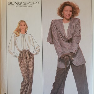 Simplicity Vintage 1988 Pants, Blouse, and Jacket Pattern 8859