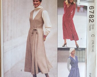 McCall's Vintage 1993 Wrap Dress & Jumpsuit Pattern 6782