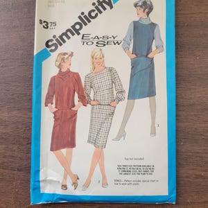 Simplicity Vintage 1984 Dress Pattern 6537