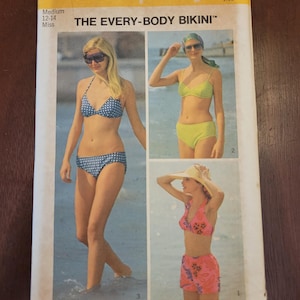 Vintage 1973 Einfachheits Badeanzug Schnittmuster 5576