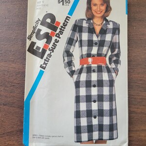Simplicity Vintage 1983 Dress Pattern 6161
