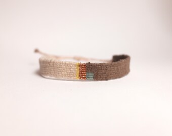 Individually handwoven bracelets | Textile bracelet | Unique pieces | Sustainable jewelry | Artistic bracelets