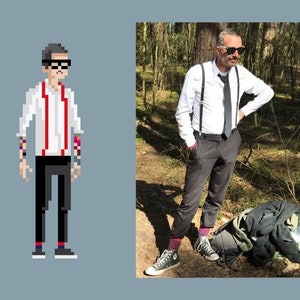 Individualisierte Pixel Illustration/Grafik Pixel Character Bild 2