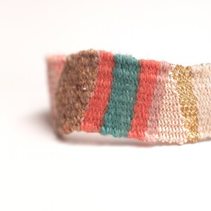 Individually handwoven bracelets Textile bracelet Unique pieces Sustainable jewelry Artistic bracelets image 2