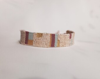 Individually handwoven bracelets | Textile bracelet | Unique pieces | Sustainable jewelry | Artistic bracelets