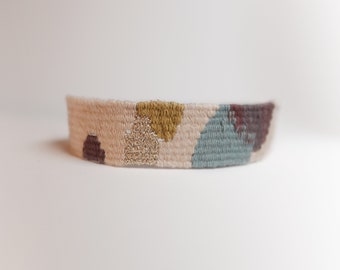 Individually handwoven bracelets | Textile bracelet | Unique pieces | Sustainable jewelry | Artistic bracelets