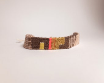 Individually handwoven bracelets | Textile bracelet | Unique pieces | Sustainable jewelry | Artistic bracelets