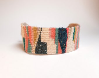 Individually handwoven bracelets | Textile bracelet | Unique pieces | Sustainable jewelry | Artistic bracelets