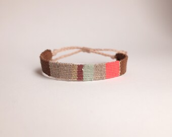 Individually handwoven bracelets | Textile bracelet | Unique pieces | Sustainable jewelry | Artistic bracelets