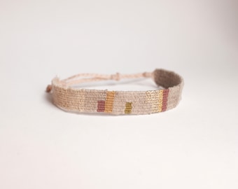 Individually handwoven bracelets | Textile bracelet | Unique pieces | Sustainable jewelry | Artistic bracelets