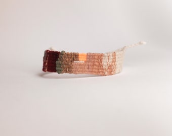 Individually handwoven bracelets | Textile bracelet | Unique pieces | Sustainable jewelry | Artistic bracelets