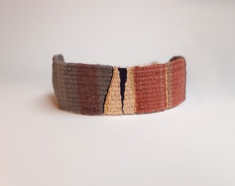 Individually handwoven bracelets | Textile bracelet | Unique pieces | Sustainable jewelry | Artistic bracelets