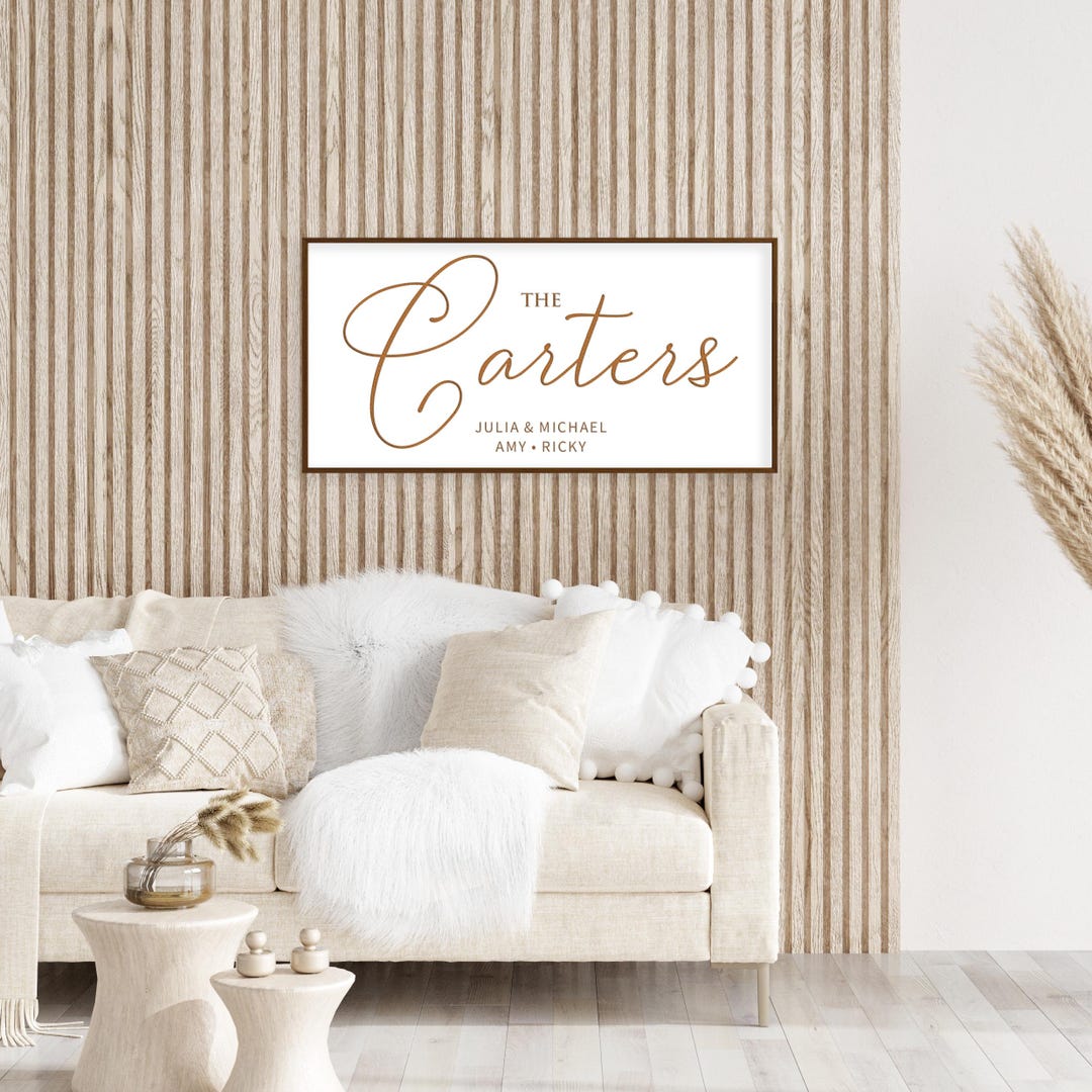 Wall Decor Gift, Family Name Wall Art, Custom Family Sign, Personalized ...
