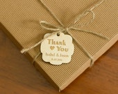 Wooden Wedding Gift Tags Personalized Custom Hang Tags Natural Wood Rustic Gift Tags Wedding Party Favor