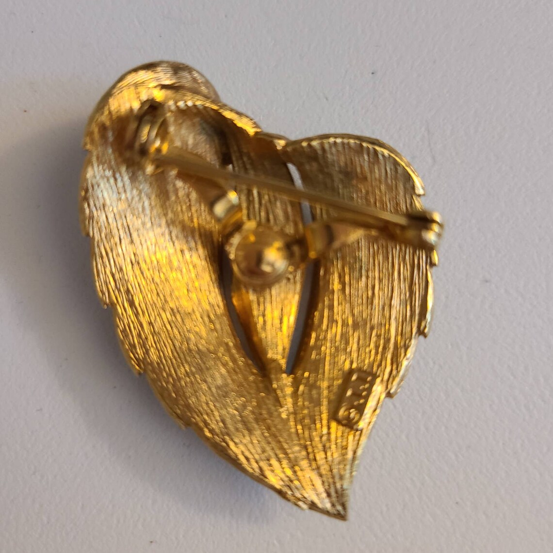 Vintage JJ Jewelry Brooch Gold Tone Etsy