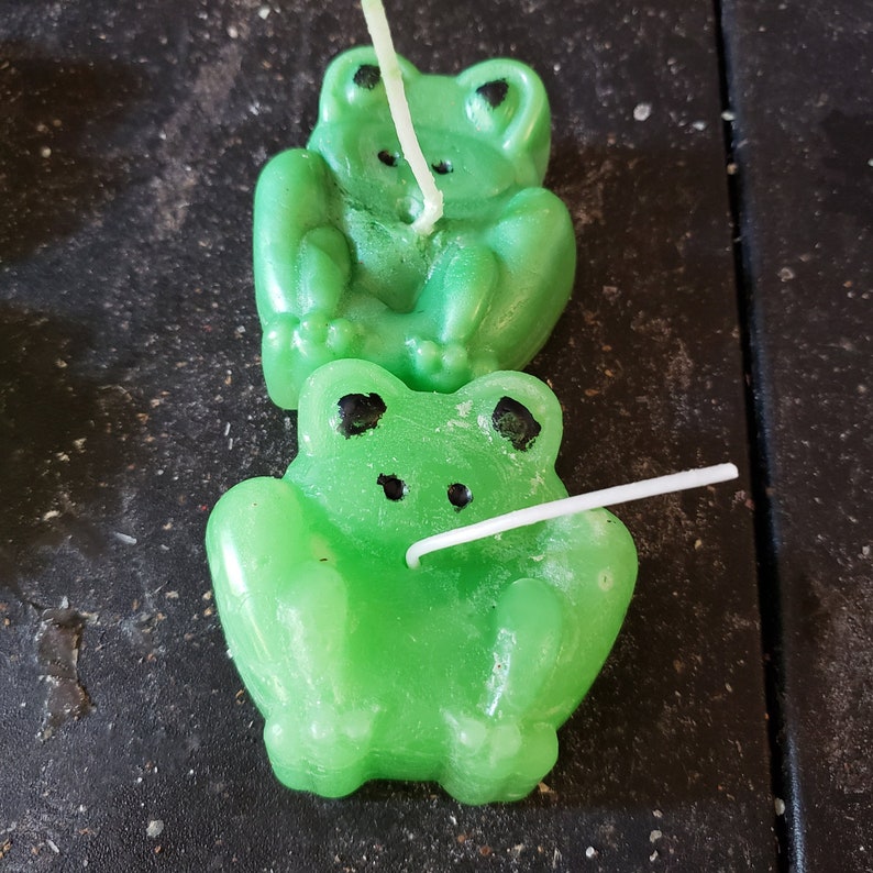 Frog candles in your color & scent Etsy