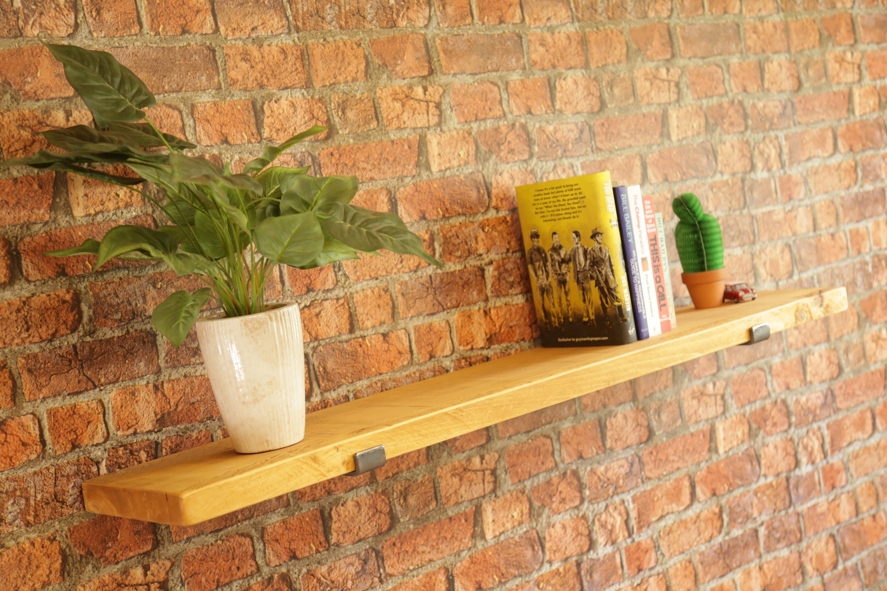Estantes rústicos estante de madera montado en la pared | Etsy