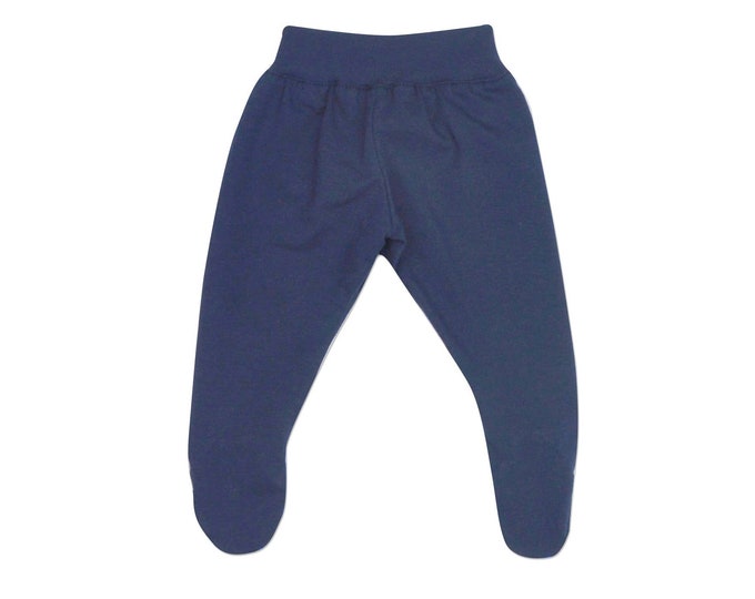 Navy Footed Pants. Available in Size Preemie 3-6lbs - Etsy