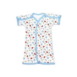 Football NICU Gown| Preemie Girl |Preemie Baby clothes | NICU Friendly clothing | Preemie Clothes | Micro preemie clothes | NICU Gift