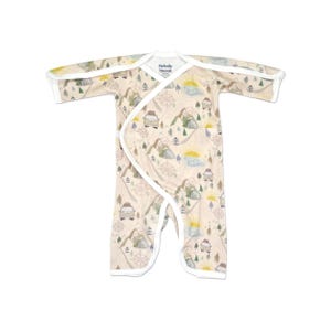 Road Trip L/S NIC-Jumpsuit - NICU-Friendly Preemie Clothes for your Preemie Baby - Preemie Baby Clothes in Three Sizes