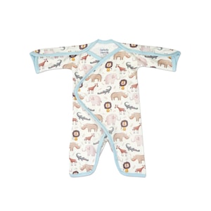 Africa L/S NIC-Jumpsuit - NICU-Friendly Preemie Clothes for your Preemie Baby - Preemie Baby Clothes in Three Sizes