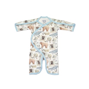Adventure L/S NIC-Jumpsuit - NICU-Friendly Preemie Clothes for your Preemie Boy - Preemie Baby Clothes in Three Sizes
