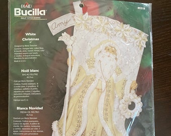 Bucilla Christmas Stocking Kit #85318 Unopened Father Christmas, Noel Designed by Maria Stanziani