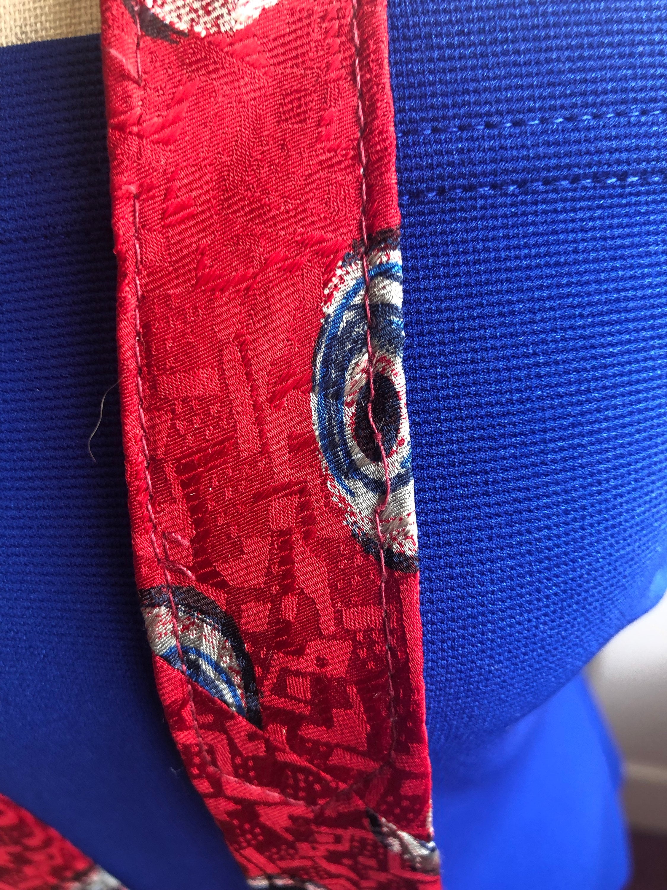 Vintage Countess Mara Red Silk Necktie Made in America Etsy