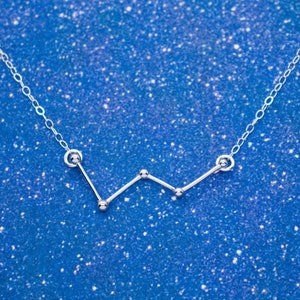 Cassiopeia Necklace, Constellation Necklace, Cassiopeia Pendant, Astronomy Gift, 3D Printed Jewelry for Astronomy Lover
