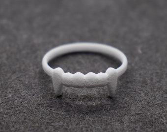 Vampire Fangs Ring Etsy