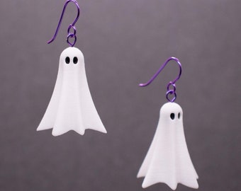 Spookoorbellen: 3D-geprint spookhalloweencadeau, spookachtig seizoen Halloween-sieraden, spookbeeldjes voor spookjacht, spookbedel voor spookdame