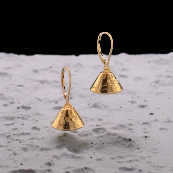 NASA Orion Space Capsule Earrings, 3D Printed Artemis Program Orion Capsule, NASA Jewelry, Space Capsule, Space Gift, Made to Order
