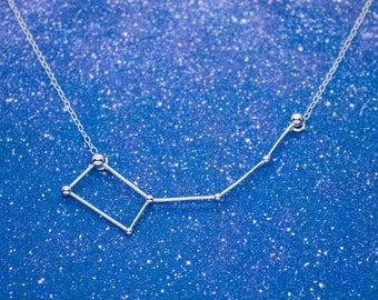 Little Dipper Necklace, Ursa Minor Necklace, Constellation