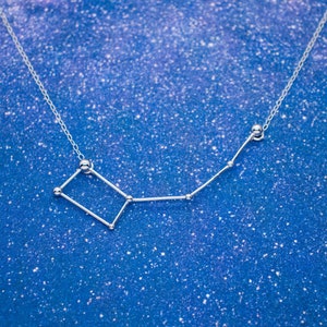 Little Dipper Necklace, Ursa Minor Necklace, Constellation Necklace, Astronomy Gift, 3D Printed Jewelry for Astronomy Lover