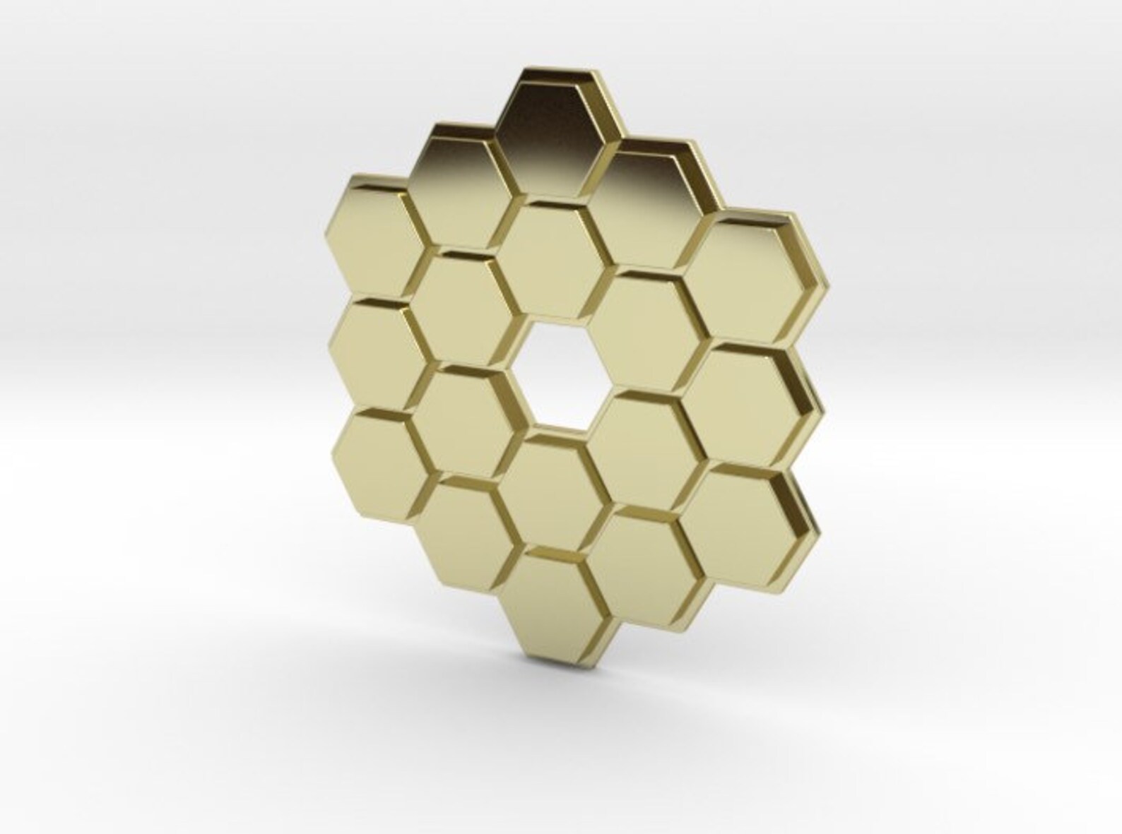 James Webb Space Telescope Mirror Pendant 3D Printed NASA | Etsy