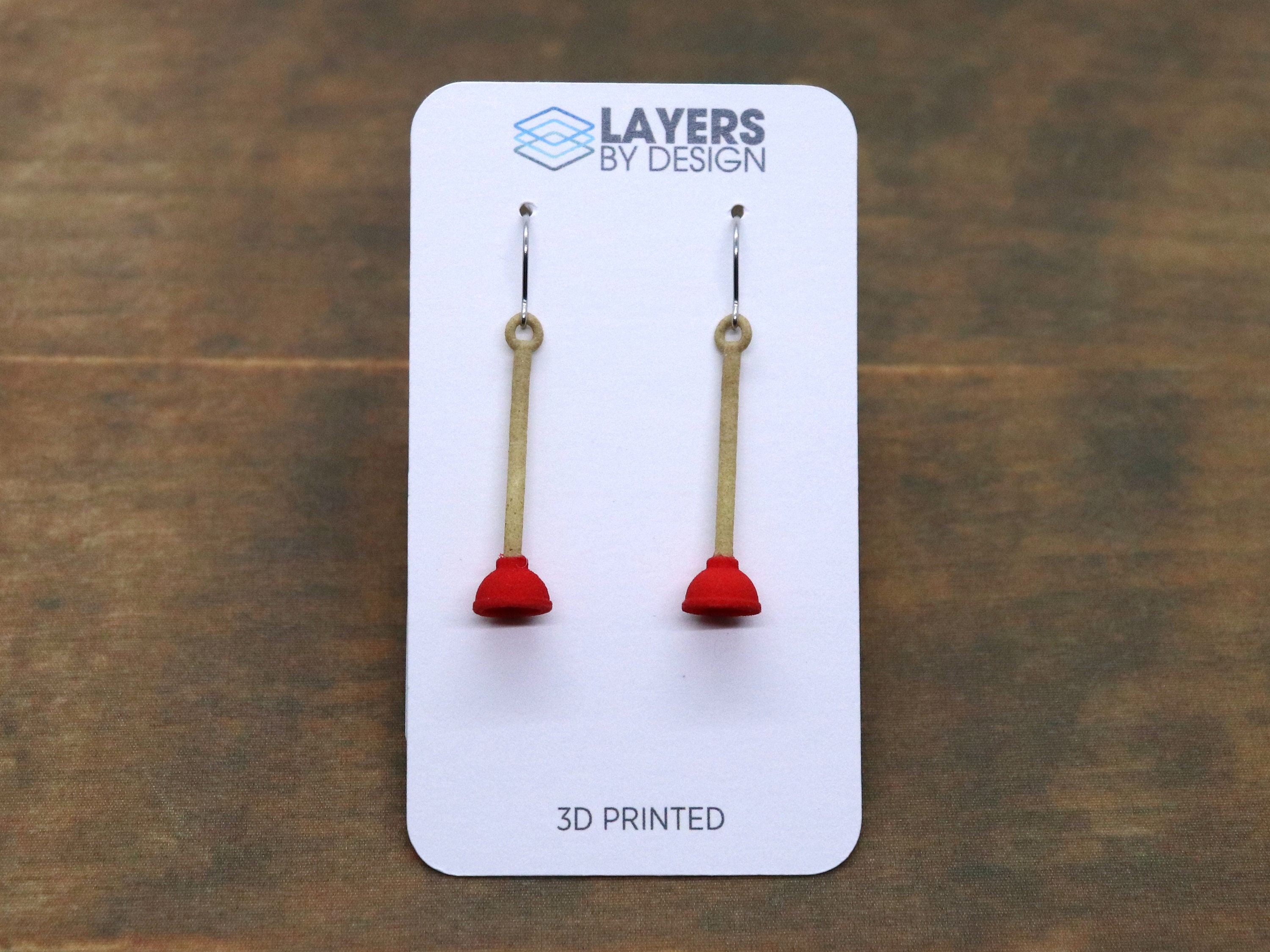 TOILET Privy Lavatory Loo Commode Bathroom Earrings Funny Jewelry