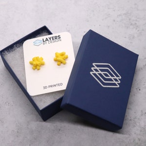 Mac N Cheese Stud Earrings: 3D Printed Macaroni and Cheese Posts, Funny Gift for Her, Foodie Gift, Mac and Cheese Miniature Food, Food Gifts image 8